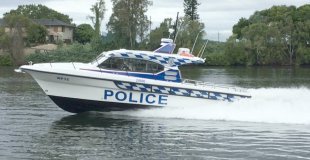 Soundproofed police vessel