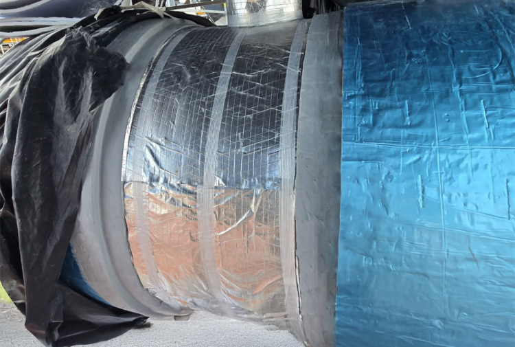 Quadzero MVT used on cryogenic pipes at Plaquemines LNG facility in the USA.