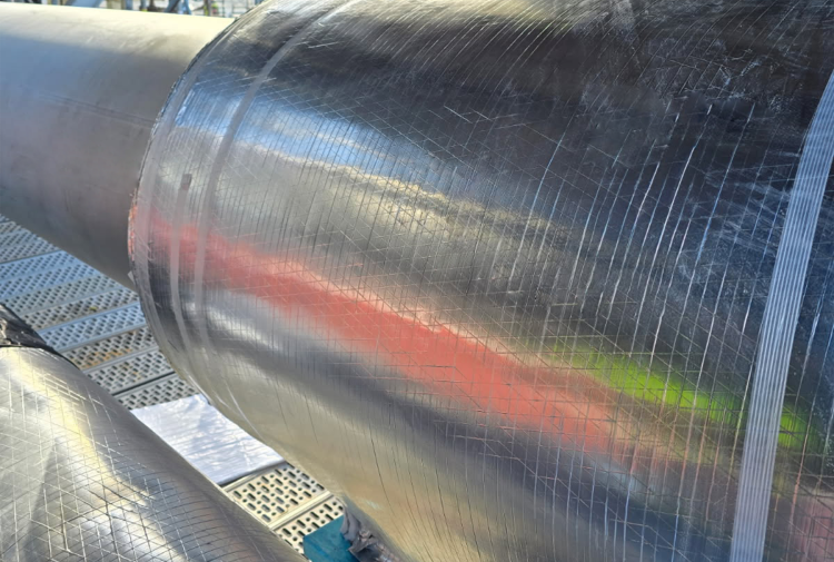 Quadzero MVT used on cryogenic pipes at Plaquemines LNG facility in the USA.