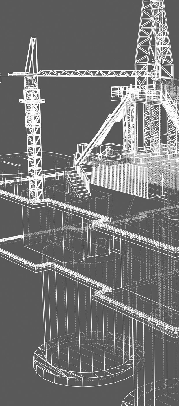 generic oilrig main linedrawing