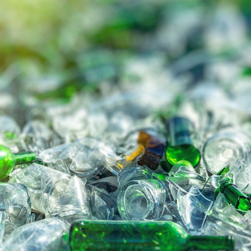 Reapor Used at Glass Recycling Facility